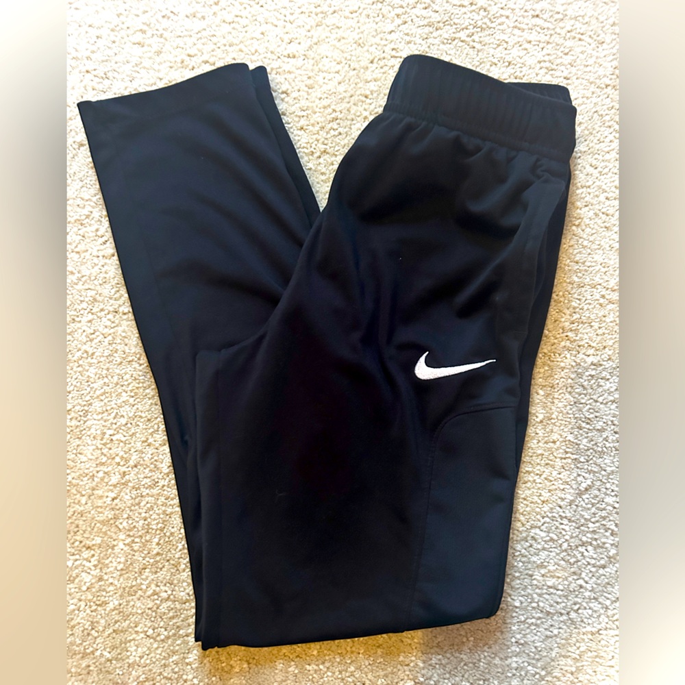 Boys black Nike athletic pants
